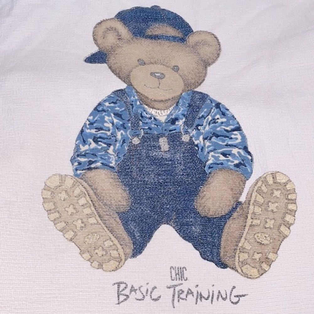 Vintage Chic Basic Training Teddy Bear Sweatshirt… - image 4